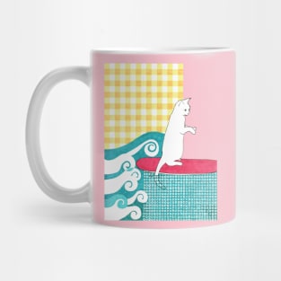 Surfing Cat Mug